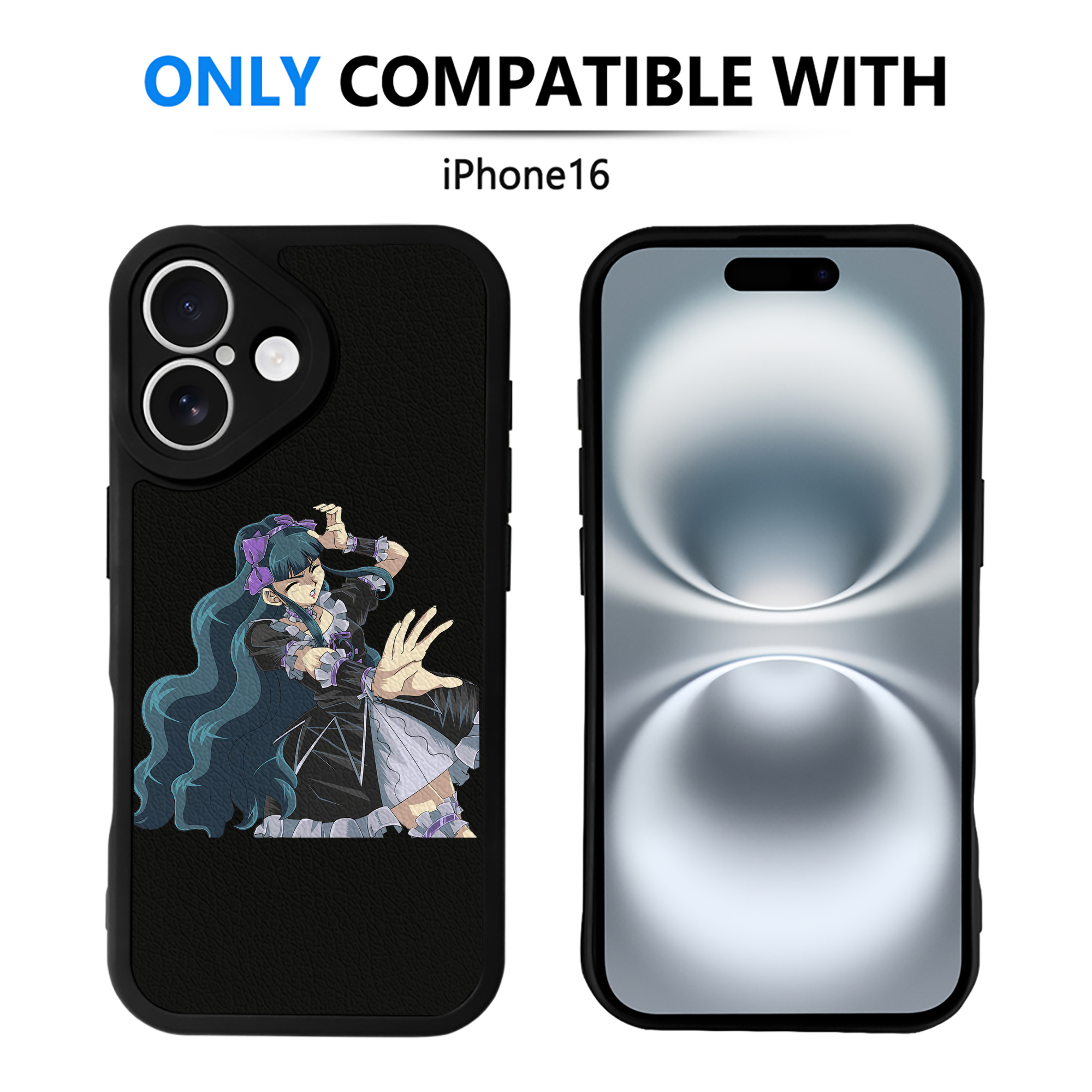 （画像用） 遊☆戯☆王 Yu-Gi-Oh! 【iPhone 16シリーズ対応】シリコンスマホケース（レザー調） 材質：シリコン